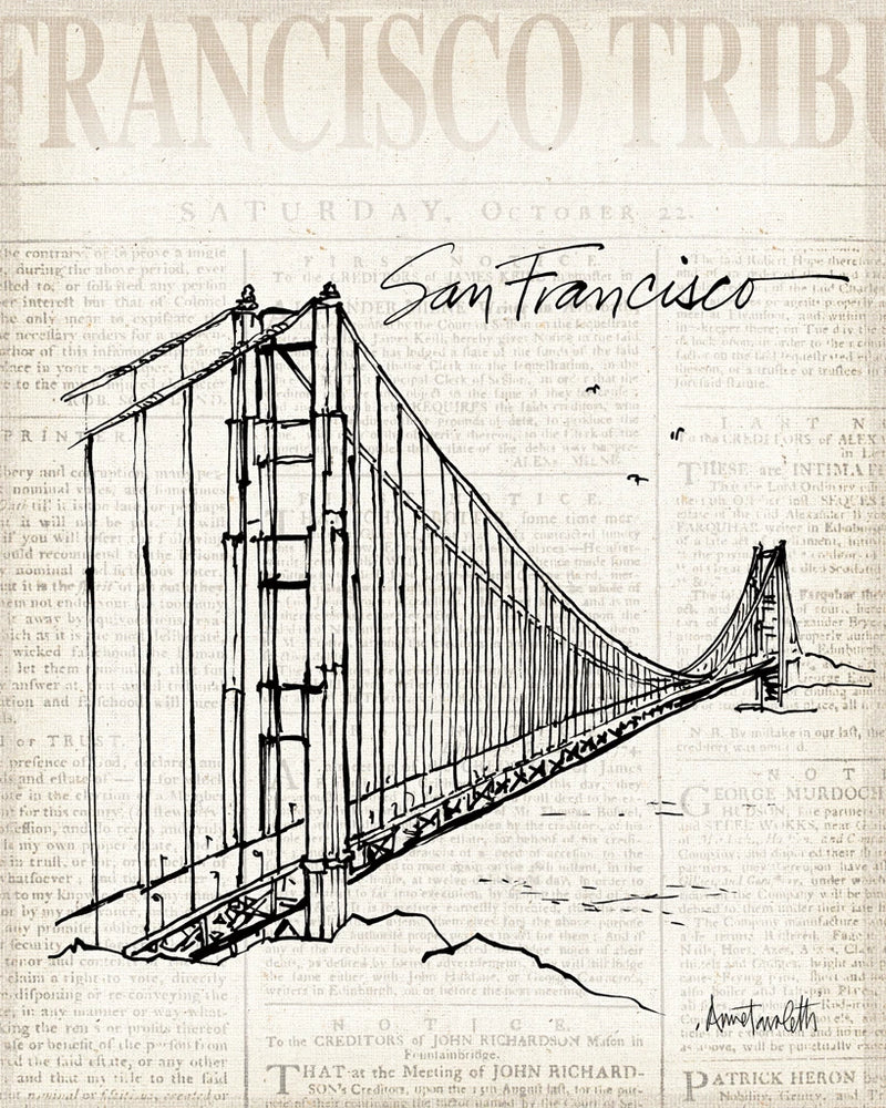 City Sketches VII San Francisco by Anne Tavoletti