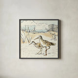 Coastal Breeze IX by Anne Tavoletti. Shown in a sleek black glass frame for a contemporary gallery look. Available as an archival giclee rolled canvas, fine art paper, or poster print. SKU 20664a.