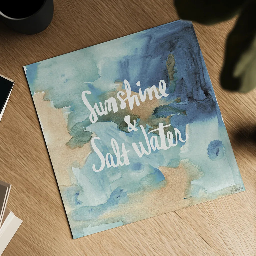 Coastal Breeze Quotes I by Anne Tavoletti. Shown as a detailed flat fine art print, highlighting archival giclee quality. Available as an archival giclee rolled canvas, fine art paper, or poster print. SKU 21355a.