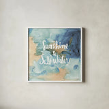 Coastal Breeze Quotes I by Anne Tavoletti. Shown in a crisp white glass frame for a clean and minimalist style. Available as an archival giclee rolled canvas, fine art paper, or poster print. SKU 21355a.