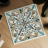Coastal Breeze Tile I by Anne Tavoletti. Shown as a detailed flat fine art print, highlighting archival giclee quality. Available as an archival giclee rolled canvas, fine art paper, or poster print. SKU 20652a.
