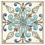 Coastal Breeze Tile IV by Anne Tavoletti. SKU 20655a. Archival Giclee Fine art print for wall decor.