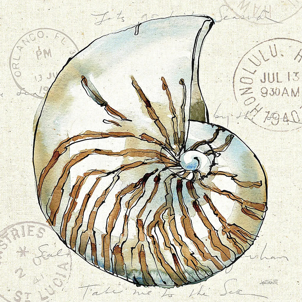 Coastal Breeze V by Anne Tavoletti. SKU 20656a. Archival Giclee Fine art print for wall decor.