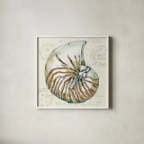 Coastal Breeze V by Anne Tavoletti. Shown in a crisp white glass frame for a clean and minimalist style. Available as an archival giclee rolled canvas, fine art paper, or poster print. SKU 20656a.