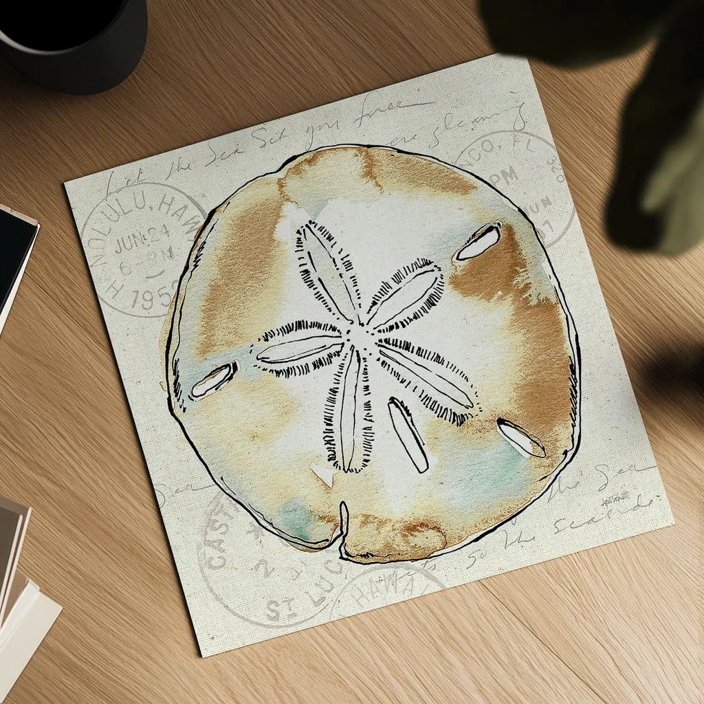 Coastal Breeze VI by Anne Tavoletti. Shown as a detailed flat fine art print, highlighting archival giclee quality. Available as an archival giclee rolled canvas, fine art paper, or poster print. SKU 20657a.