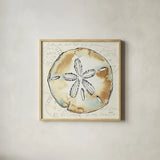 Coastal Breeze VI by Anne Tavoletti. Shown in a natural wood glass frame for a timeless modern aesthetic. Available as an archival giclee rolled canvas, fine art paper, or poster print. SKU 20657a.