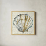 Coastal Breeze VII by Anne Tavoletti. Shown in a natural wood glass frame for a timeless modern aesthetic. Available as an archival giclee rolled canvas, fine art paper, or poster print. SKU 20658a.