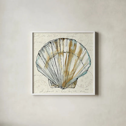 Coastal Breeze VII by Anne Tavoletti. Shown in a crisp white glass frame for a clean and minimalist style. Available as an archival giclee rolled canvas, fine art paper, or poster print. SKU 20658a.