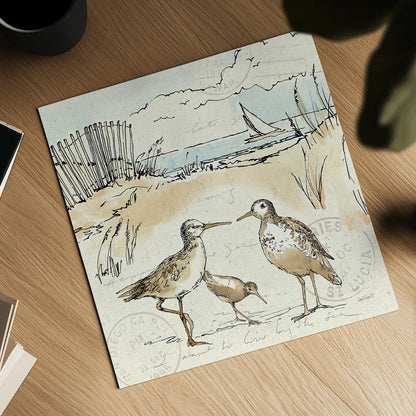 Coastal Breeze XI by Anne Tavoletti. Shown as a detailed flat fine art print, highlighting archival giclee quality. Available as an archival giclee rolled canvas, fine art paper, or poster print. SKU 20666a.