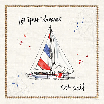 Coastal Buoys III by Anne Tavoletti. SKU 44751a. Archival Giclee Fine art print for wall decor.