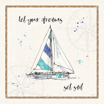 Coastal Buoys III v2 by Anne Tavoletti. SKU 46158a. Archival Giclee Fine art print for wall decor.