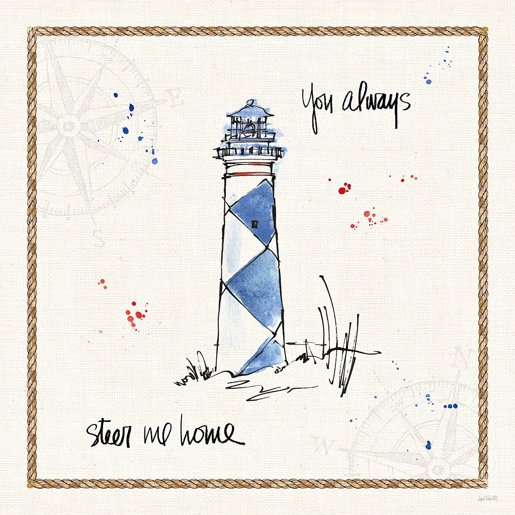 Coastal Buoys IV by Anne Tavoletti. SKU 44752a. Archival Giclee Fine art print for wall decor.