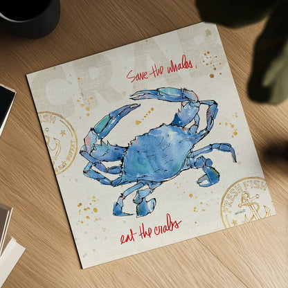 Coastal Catch II by Anne Tavoletti. Shown as a detailed flat fine art print, highlighting archival giclee quality. Available as an archival giclee rolled canvas, fine art paper, or poster print. SKU 29965a.