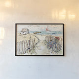 Coastal Catch V by Anne Tavoletti. shown as a paper print in a black flame. Available as a archival giclee rolled canvas, fine art paper, or poster print. SKU 29968i.