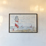 Coastal Life I by Anne Tavoletti. shown as a paper print in a black flame. Available as a archival giclee rolled canvas, fine art paper, or poster print. SKU 27012i.