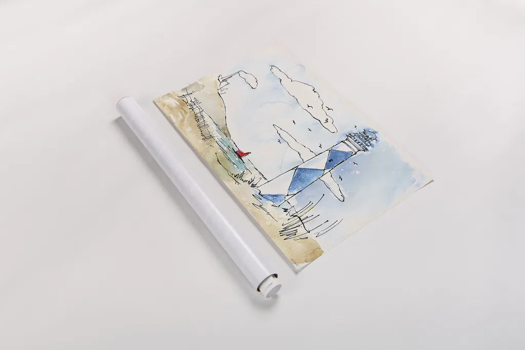 Coastal Life VIII by Anne Tavoletti. shown as a rolled paper print. Available as archival giclee rolled canvas, fine art paper, or poster print. SKU 28345i.