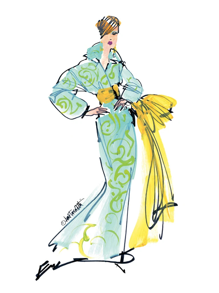 Colorful Fashion I Crop by Anne Tavoletti
