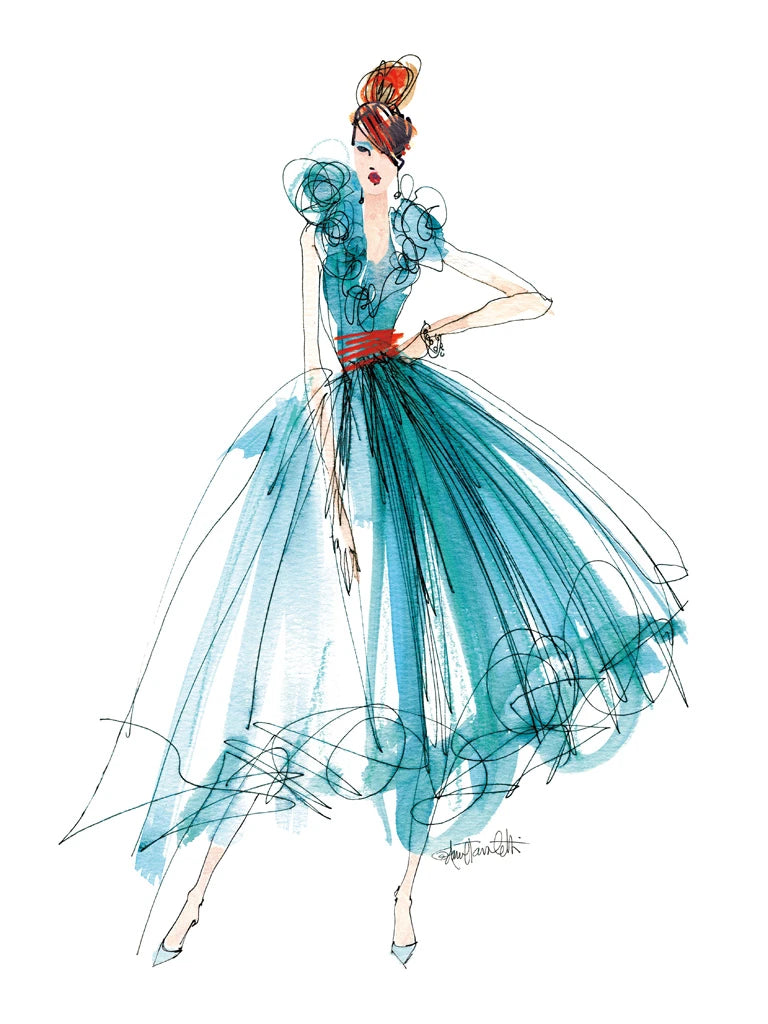 Colorful Fashion II Crop by Anne Tavoletti
