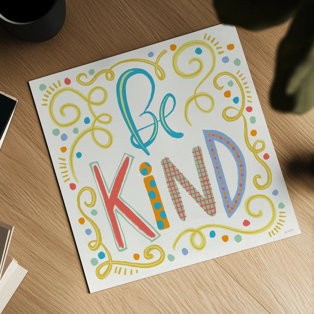 Colorful Sayings II by Anne Tavoletti. Shown as a detailed flat fine art print, highlighting archival giclee quality. Available as an archival giclee rolled canvas, fine art paper, or poster print. SKU 89185a.