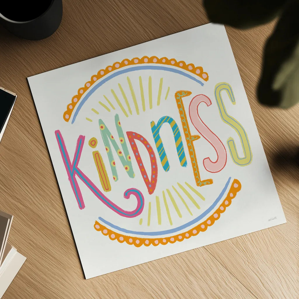 Colorful Sayings IV by Anne Tavoletti. Shown as a detailed flat fine art print, highlighting archival giclee quality. Available as an archival giclee rolled canvas, fine art paper, or poster print. SKU 89187a.