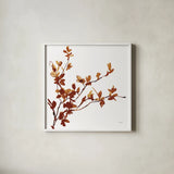 Colors of the Fall IX by Anne Tavoletti. Shown in a crisp white glass frame for a clean and minimalist style. Available as an archival giclee rolled canvas, fine art paper, or poster print. SKU 68022a.
