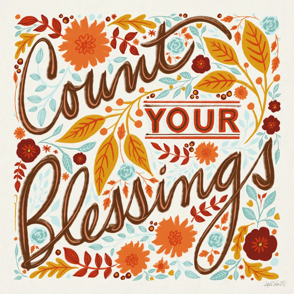 Count Your Blessings I by Anne Tavoletti. SKU 68631a. Archival Giclee Fine art print for wall decor.