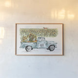 Country Harvest I by Anne Tavoletti. shown as a paper print in a natural frame. Available as a archival giclee rolled canvas, fine art paper, or poster print. SKU 73546i.