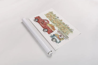 Country Harvest II by Anne Tavoletti. shown as a rolled paper print. Available as archival giclee rolled canvas, fine art paper, or poster print. SKU 73547i.