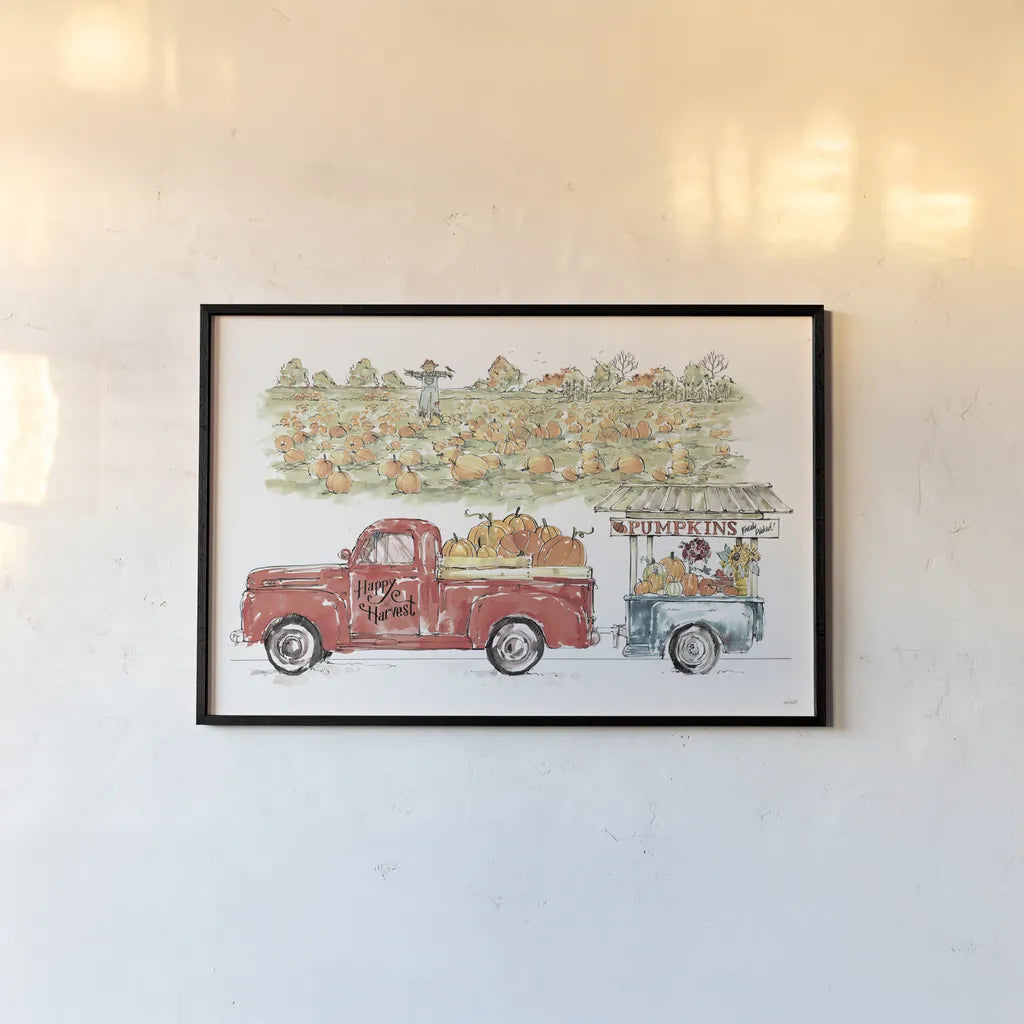 Country Harvest II by Anne Tavoletti. shown as a paper print in a black flame. Available as a archival giclee rolled canvas, fine art paper, or poster print. SKU 73547i.