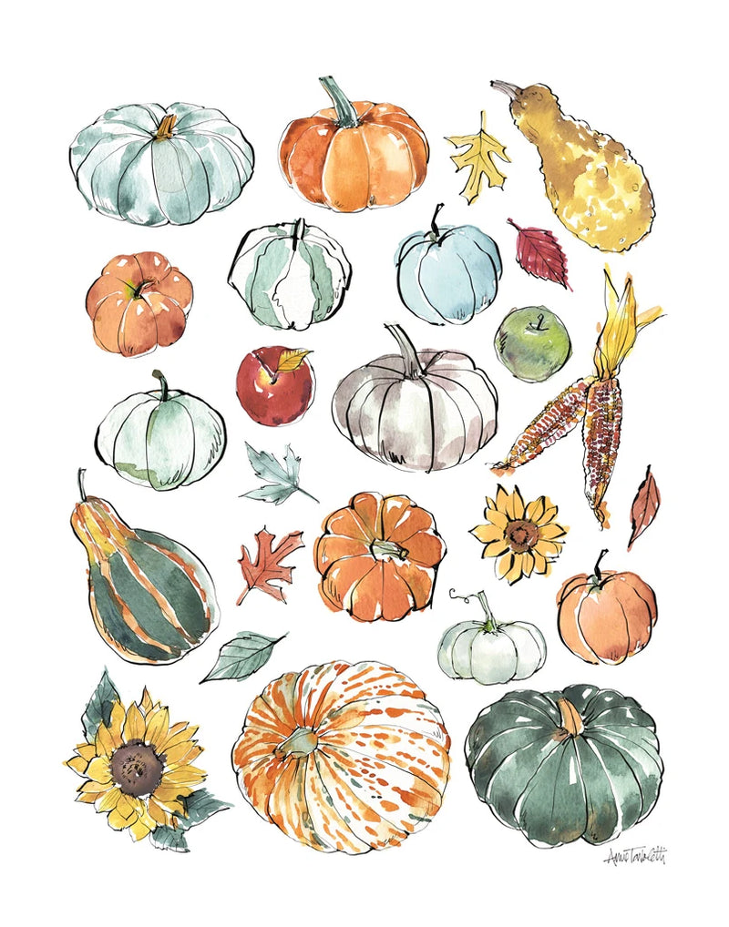 Country Harvest Pumpkins by Anne Tavoletti