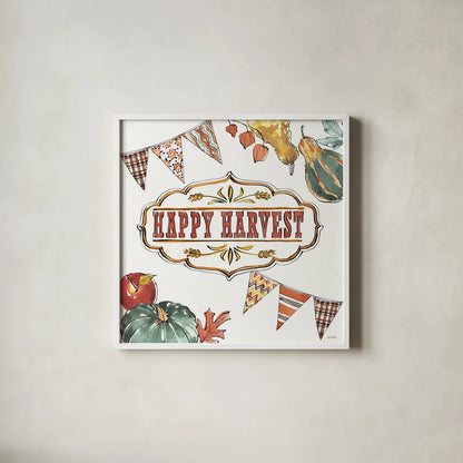 Country Harvest VI by Anne Tavoletti. Shown in a crisp white glass frame for a clean and minimalist style. Available as an archival giclee rolled canvas, fine art paper, or poster print. SKU 73551a.