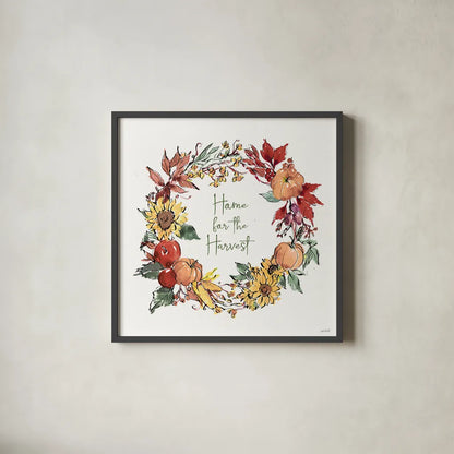 Country Harvest VIII by Anne Tavoletti. Shown in a sleek black glass frame for a contemporary gallery look. Available as an archival giclee rolled canvas, fine art paper, or poster print. SKU 73553a.