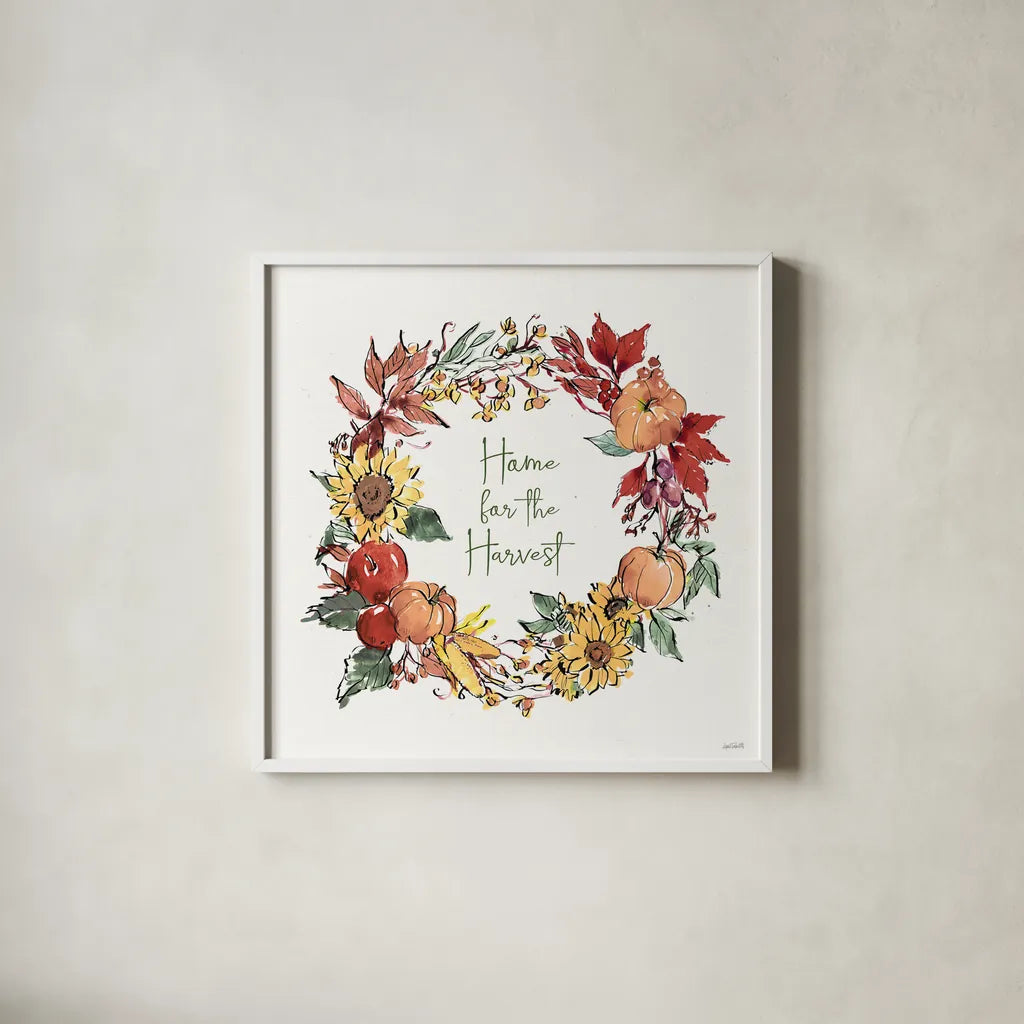 Country Harvest VIII by Anne Tavoletti. Shown in a crisp white glass frame for a clean and minimalist style. Available as an archival giclee rolled canvas, fine art paper, or poster print. SKU 73553a.