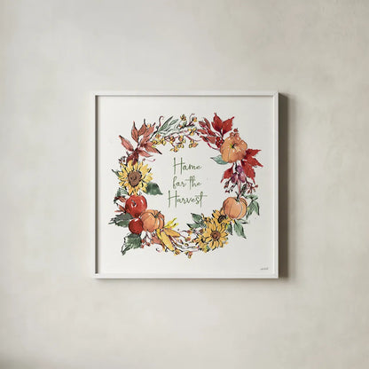 Country Harvest VIII by Anne Tavoletti. Shown in a crisp white glass frame for a clean and minimalist style. Available as an archival giclee rolled canvas, fine art paper, or poster print. SKU 73553a.