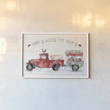 Country Life I by Anne Tavoletti. shown as a paper print in a white frame. Available as a archival giclee rolled canvas, fine art paper, or poster print. SKU 43162i.
