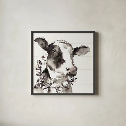 Country Life IV by Anne Tavoletti. Shown in a sleek black glass frame for a contemporary gallery look. Available as an archival giclee rolled canvas, fine art paper, or poster print. SKU 43165a.