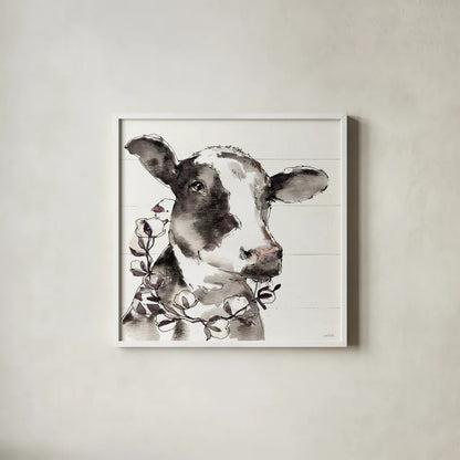 Country Life IV by Anne Tavoletti. Shown in a crisp white glass frame for a clean and minimalist style. Available as an archival giclee rolled canvas, fine art paper, or poster print. SKU 43165a.