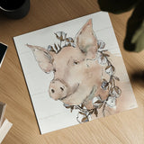 Country Life V by Anne Tavoletti. Shown as a detailed flat fine art print, highlighting archival giclee quality. Available as an archival giclee rolled canvas, fine art paper, or poster print. SKU 43166a.