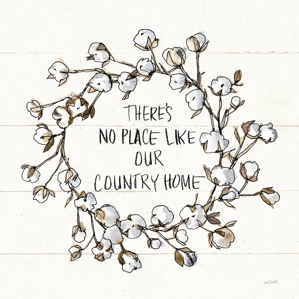 Country Life VI Home by Anne Tavoletti. SKU 78244a. Archival Giclee Fine art print for wall decor.