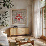 Country Life X by Anne Tavoletti. Shown in a natural wood frame in a cozy modern living room. Available as an archival giclee rolled canvas, fine art paper, or poster print. SKU 43171a.