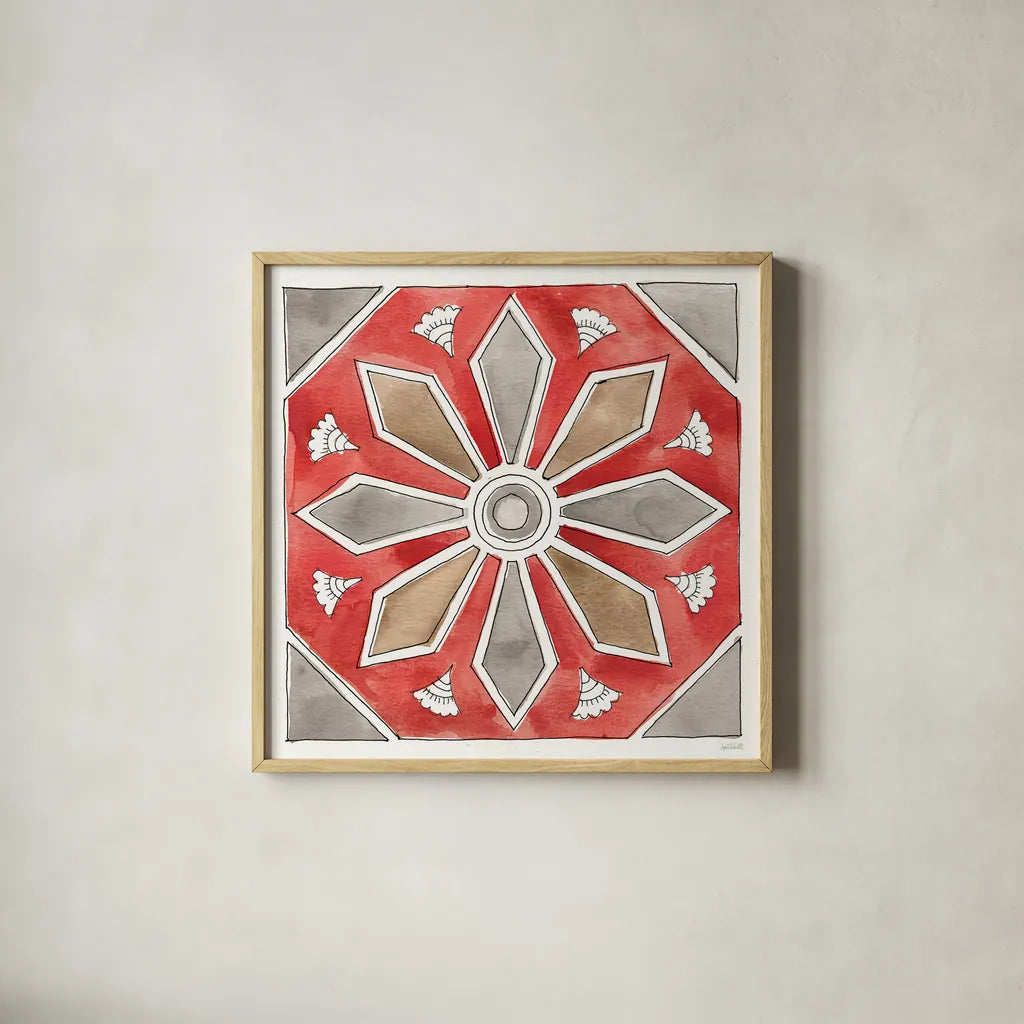 Country Life XII by Anne Tavoletti. Shown in a natural wood glass frame for a timeless modern aesthetic. Available as an archival giclee rolled canvas, fine art paper, or poster print. SKU 43173a.