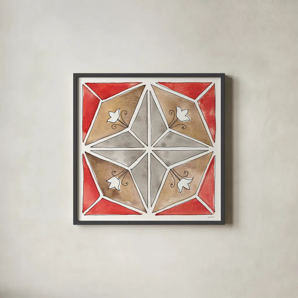 Country Life XIII by Anne Tavoletti. Shown in a sleek black glass frame for a contemporary gallery look. Available as an archival giclee rolled canvas, fine art paper, or poster print. SKU 43174a.