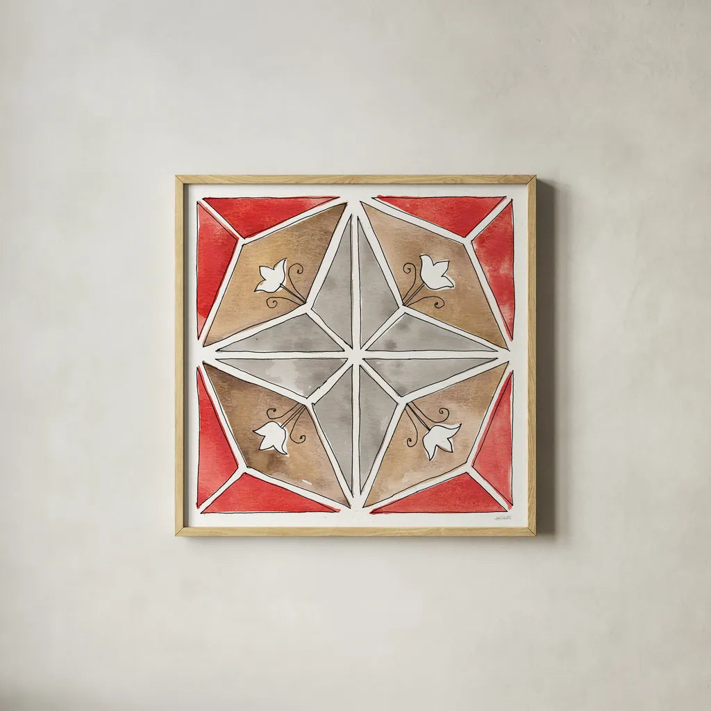 Country Life XIII by Anne Tavoletti. Shown in a natural wood glass frame for a timeless modern aesthetic. Available as an archival giclee rolled canvas, fine art paper, or poster print. SKU 43174a.