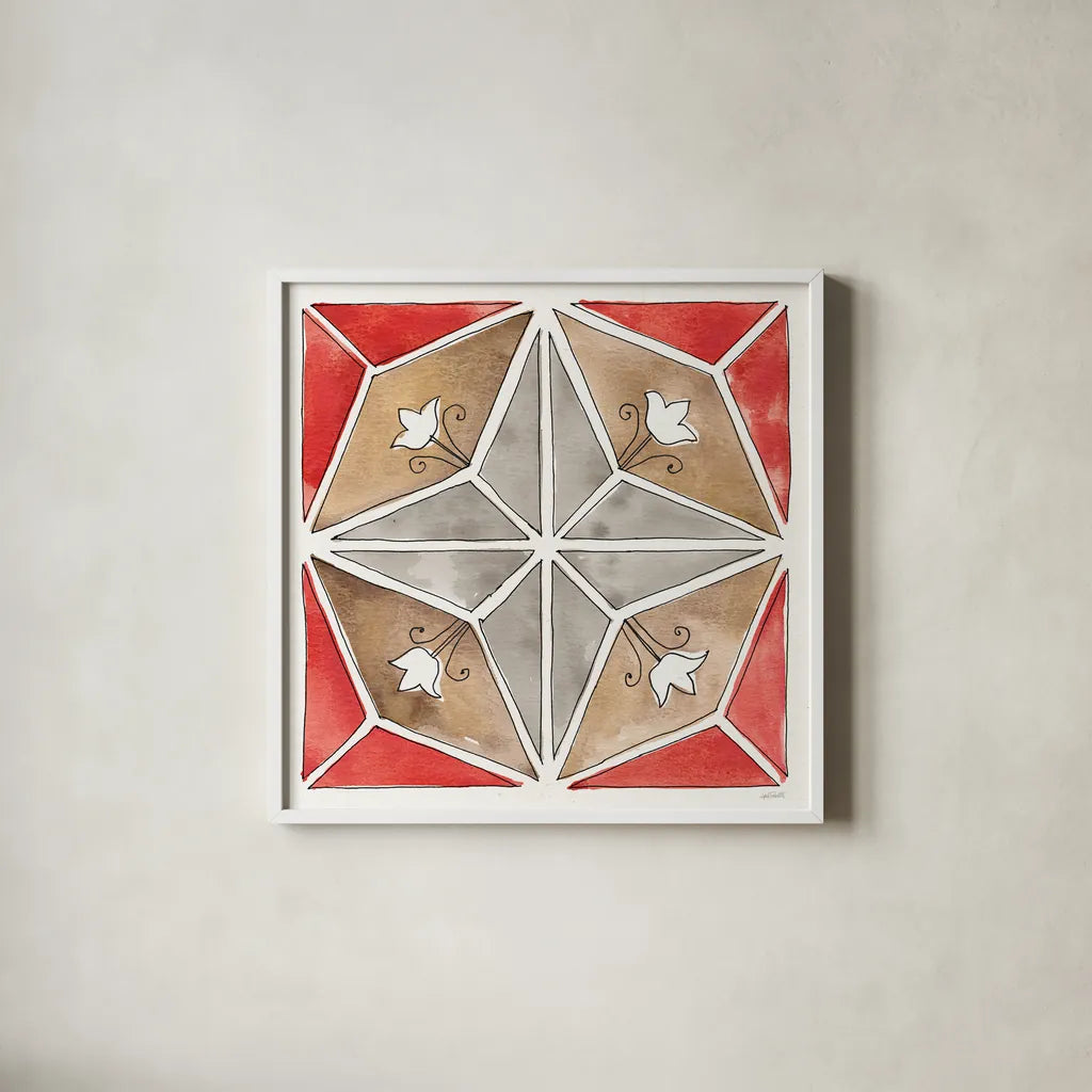 Country Life XIII by Anne Tavoletti. Shown in a crisp white glass frame for a clean and minimalist style. Available as an archival giclee rolled canvas, fine art paper, or poster print. SKU 43174a.