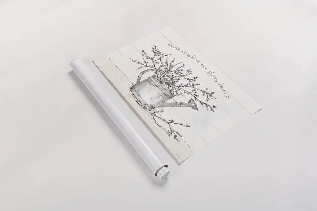 Country Love I by Anne Tavoletti. shown as a rolled paper print. Available as archival giclee rolled canvas, fine art paper, or poster print. SKU 61741i.