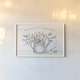 Country Love I by Anne Tavoletti. shown as a paper print in a white frame. Available as a archival giclee rolled canvas, fine art paper, or poster print. SKU 61741i.