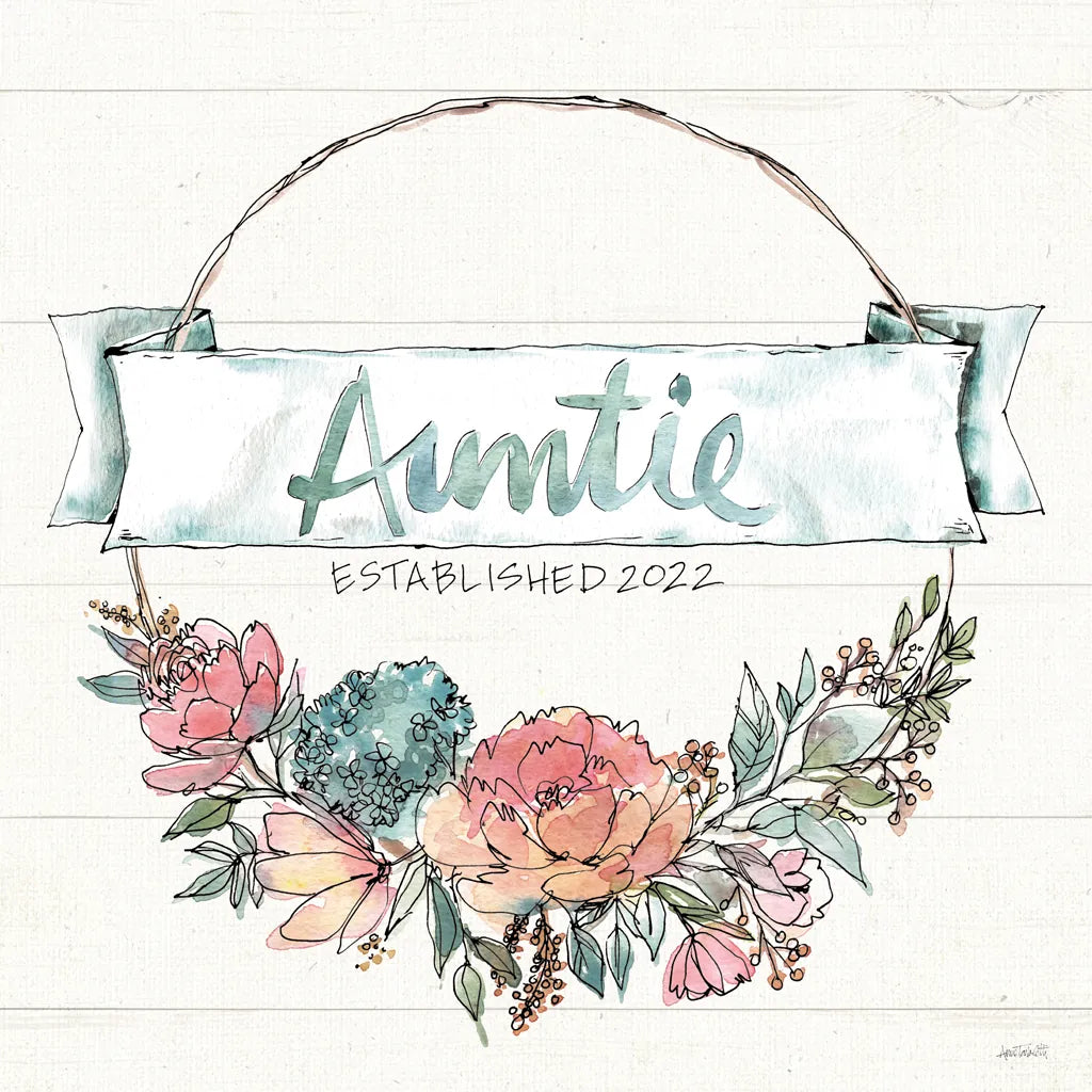 Country Love IV Auntie by Anne Tavoletti. SKU 68739a. Archival Giclee Fine art print for wall decor.