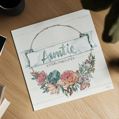 Country Love IV Auntie by Anne Tavoletti. Shown as a detailed flat fine art print, highlighting archival giclee quality. Available as an archival giclee rolled canvas, fine art paper, or poster print. SKU 68739a.