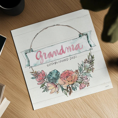 Country Love IV Grandma by Anne Tavoletti. Shown as a detailed flat fine art print, highlighting archival giclee quality. Available as an archival giclee rolled canvas, fine art paper, or poster print. SKU 68738a.