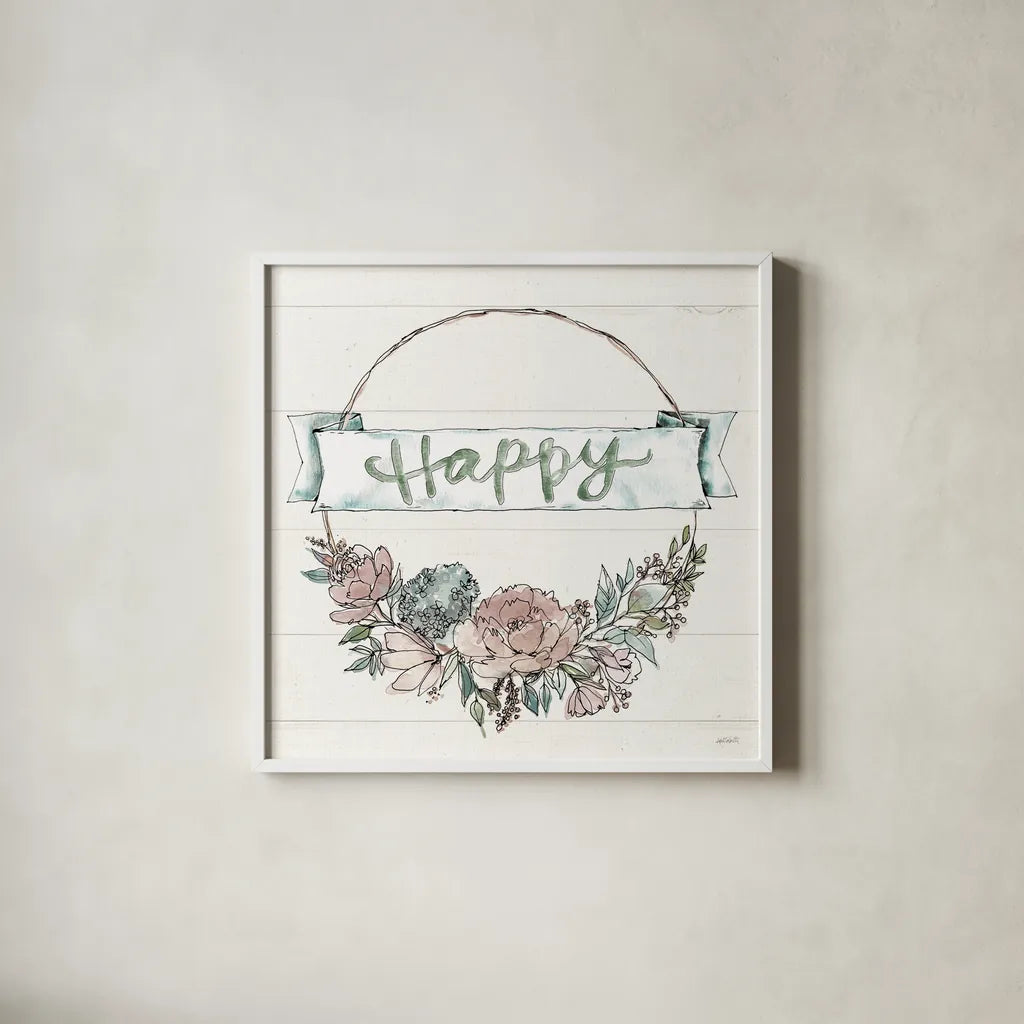 Country Love IV Neutral by Anne Tavoletti. Shown in a crisp white glass frame for a clean and minimalist style. Available as an archival giclee rolled canvas, fine art paper, or poster print. SKU 63053a.